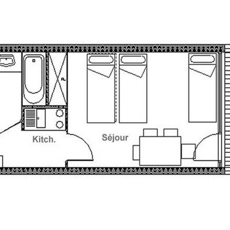 Studio lumineux avec balcon aux pieds des pistes - FR-1-344-1074 - Studio - 11