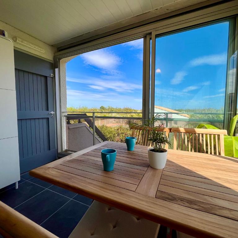 Appartement entre la lagune et la mer avec piscine, direct plage, vue partielle mer - One-Bedroom Apartment - 5