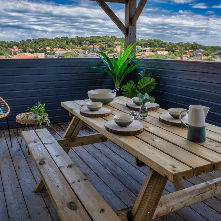 Mamita 4 "wooded stopover apartment" T2 47m terrace 24m - Apartment - 8