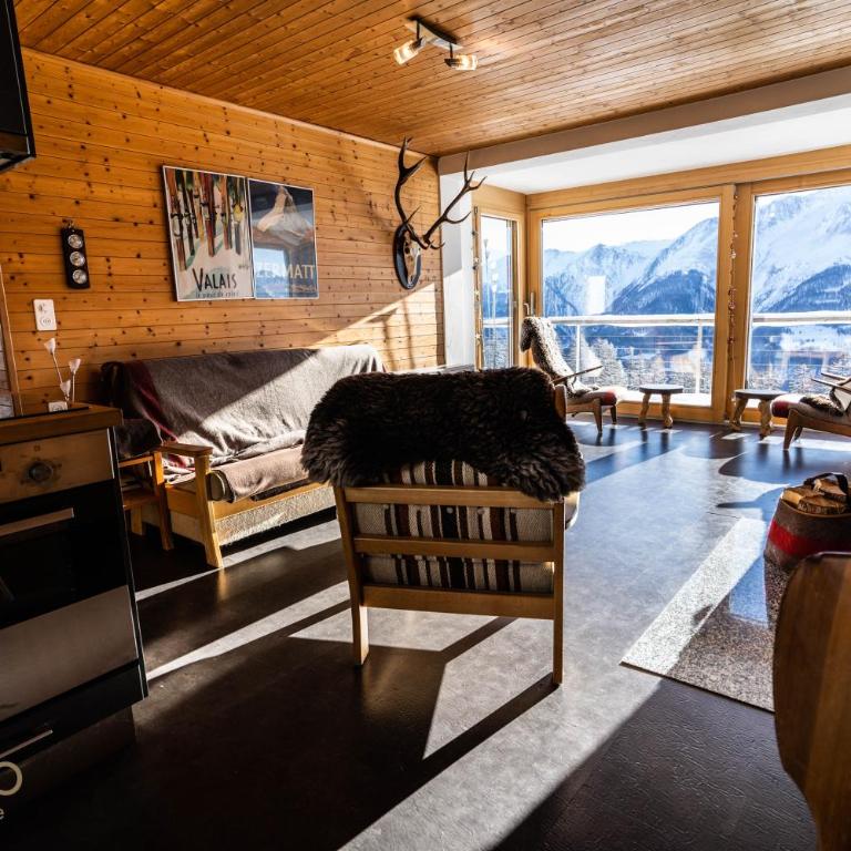 Chalet Lärchenwinkel, Riederalp Golmenegg - Apartment mit 2 Schlafzimmern - 11
