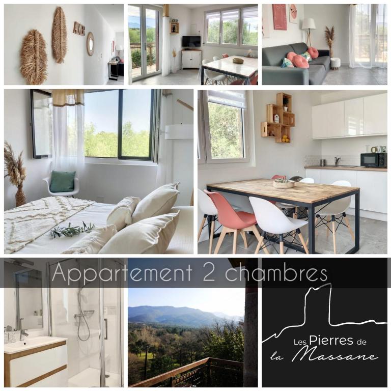 Les Pierres De La Massane - Vue sur les Albères - Appartement 2 Chambres avec Grand Balcon « Le Canigou » - Vue sur Montagne - 13