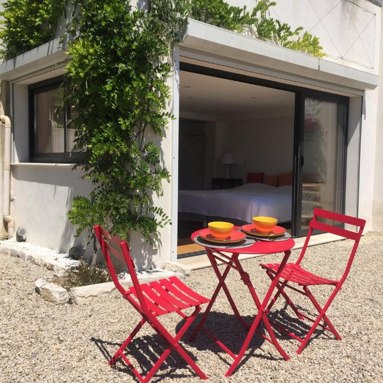 studio 36m2, dans un beau domaine privée au calme. - Appartement 1 Chambre - 7