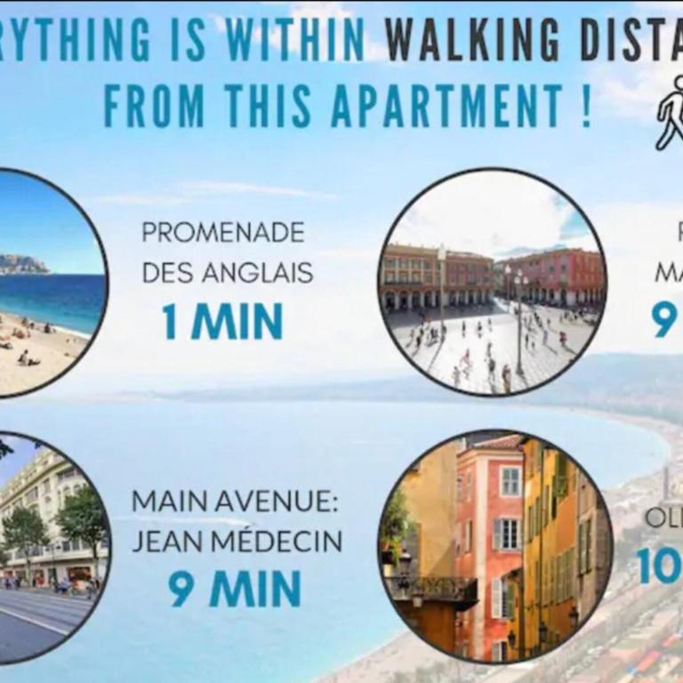 Stunning flat by the beach, Carre d'or-Negresco - Appartement 3 Chambres - 26