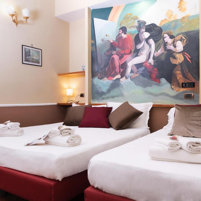 Hotel Suite Ares - Camera familiare con due letti queen size e letto singolo - 1
