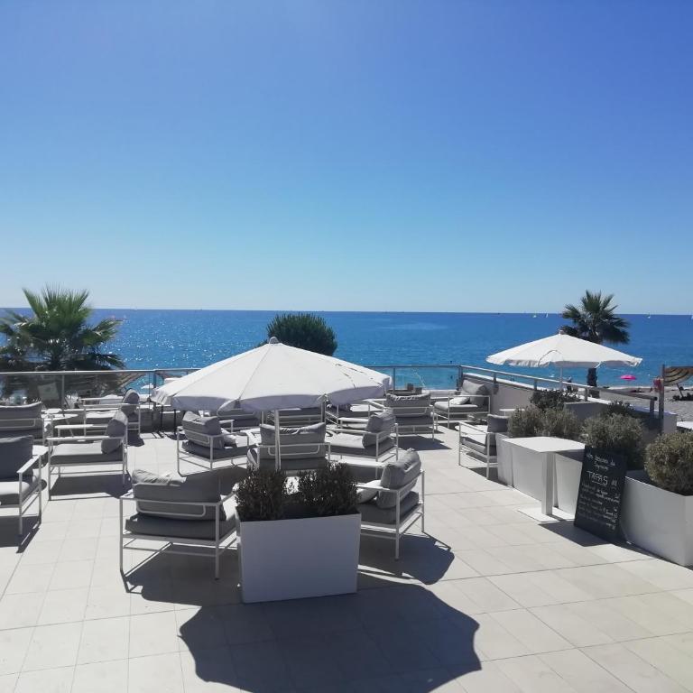Côte d'Azur joli studio 3 étoiles , 50m plage, climatisation , parking privé - Appartement 1 Chambre - 5