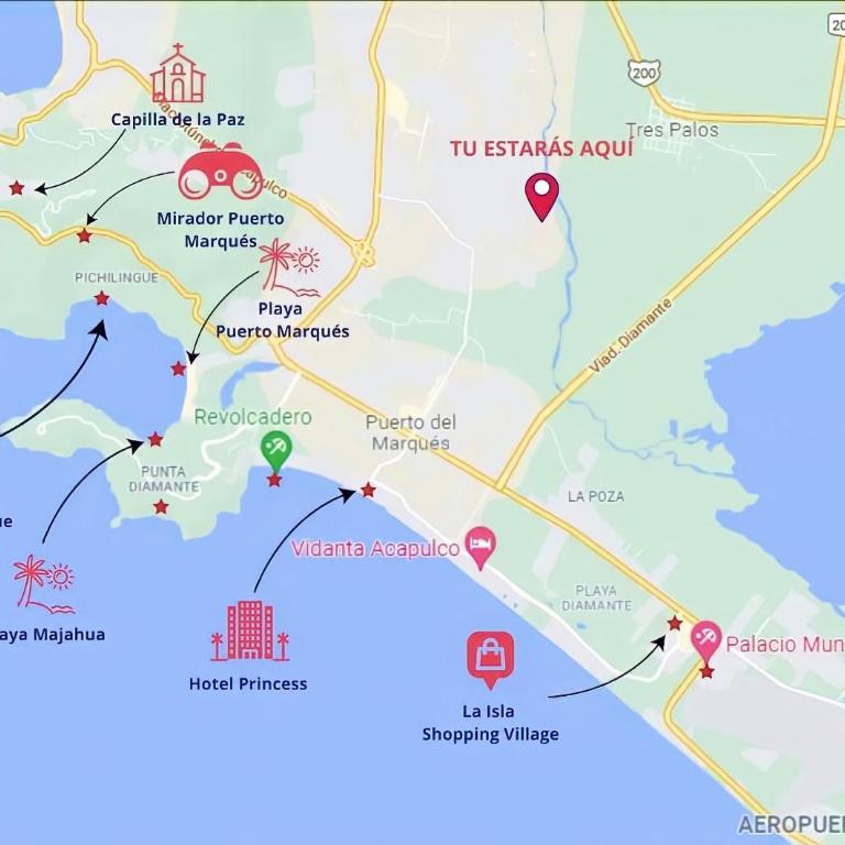 Departamento planta baja en Acapulco Diamante - Apartamento de 2 dormitorios - 15
