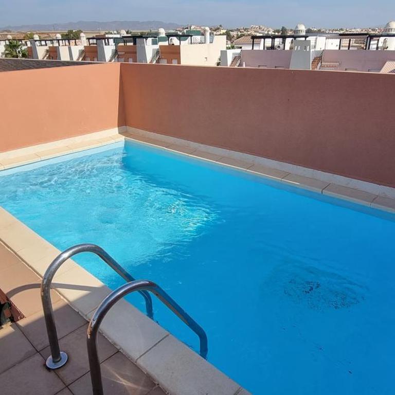 Apartamentos Paraiso Vera Playa, Ed Palmerston, Atico J a pie de Playa, piscina privada en solárium, WI-FI - Apartamento Ático - 10