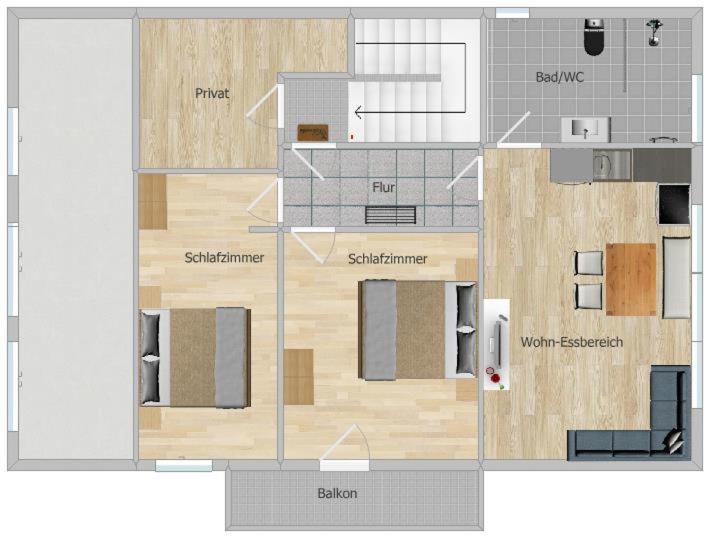 Alpenhaus Thurnher - Apartment mit 2 Schlafzimmern und Dusche - 25