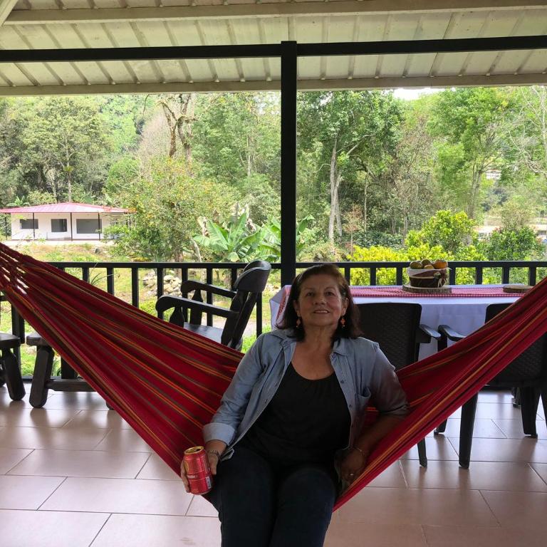Cabaña tipo glamping en finca cafetera con zonas verdes, avistamiento de aves, paisaje cafetero - Chalet de 1 dormitorio - 18