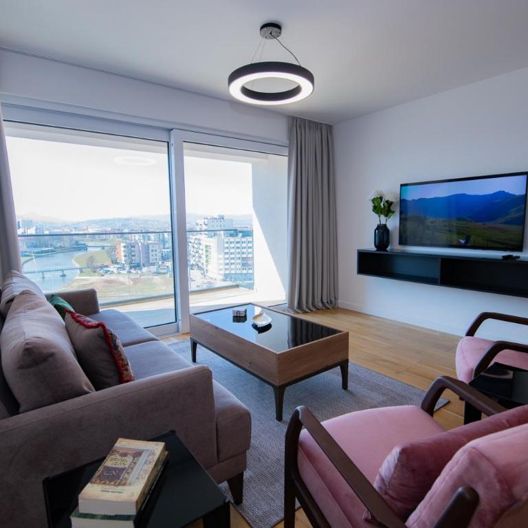 River Walk Sarajevo - Deluxe Two-Bedroom Apartment with Balcony and River View - 8
