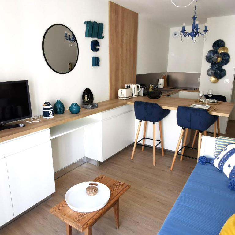 Le Palais Blanc - A 90m de la Grande Plage - Parking prive - Monolocale con Balcone - 2