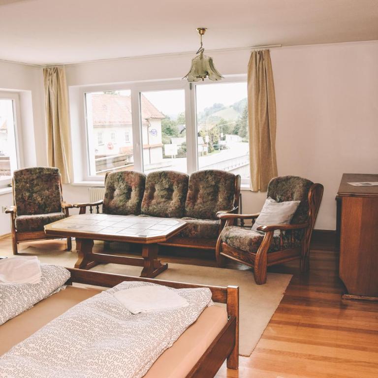 Pension s'Platzl Stuhleck - Apartment mit 2 Schlafzimmern und Balkon - 11