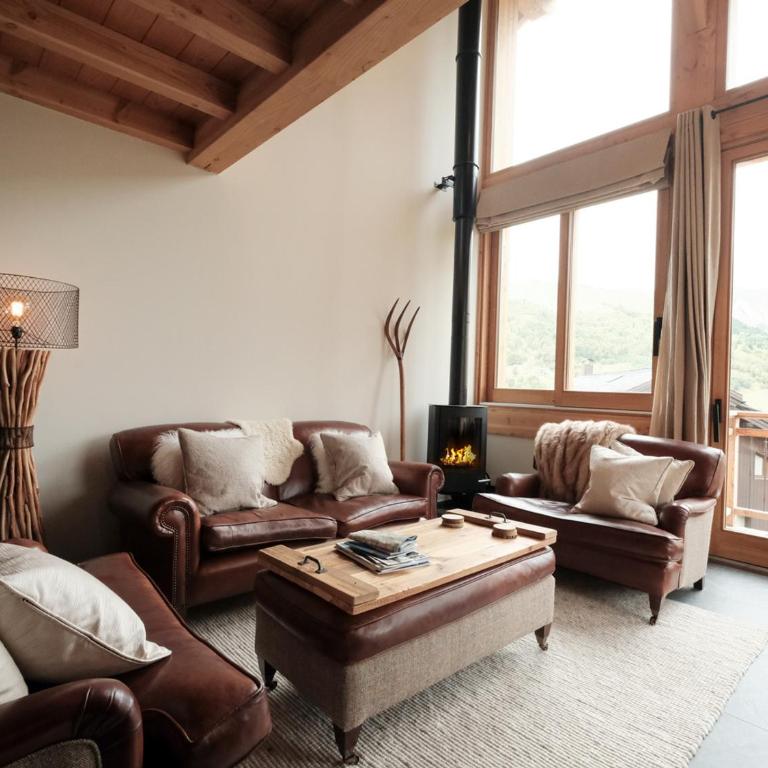 Chalet confort 6 pers, accès pistes, sauna, parking inclus - FR-1-344-783 - Chalet - 1