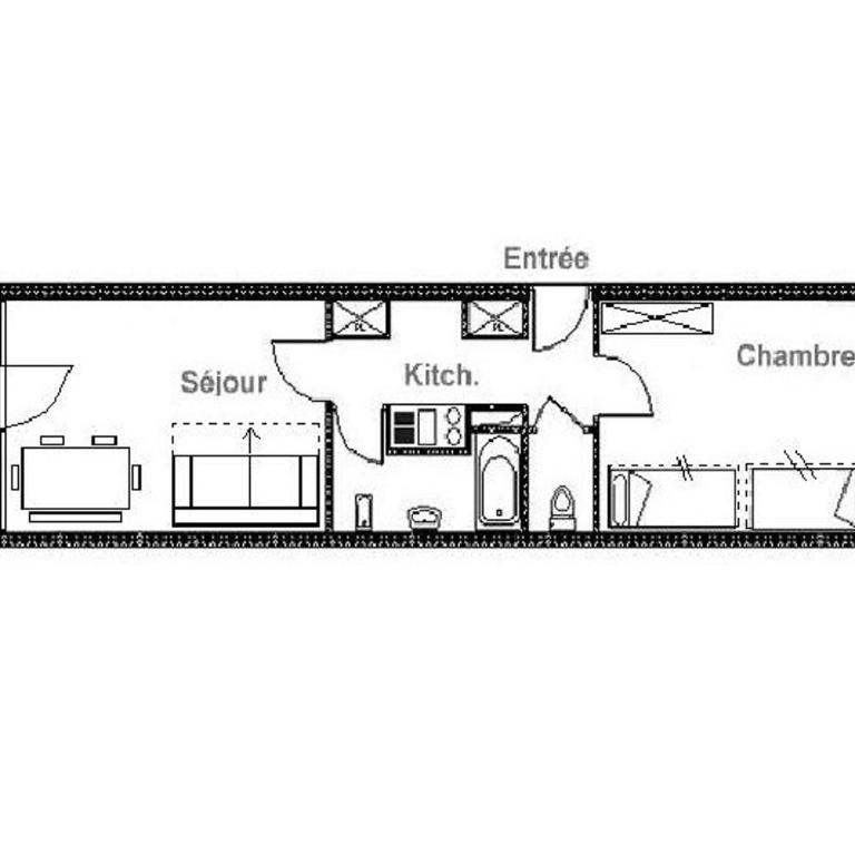 Appartement lumineux, proche des remontées mécaniques, balcon - FR-1-344-838 - Apartment - 16