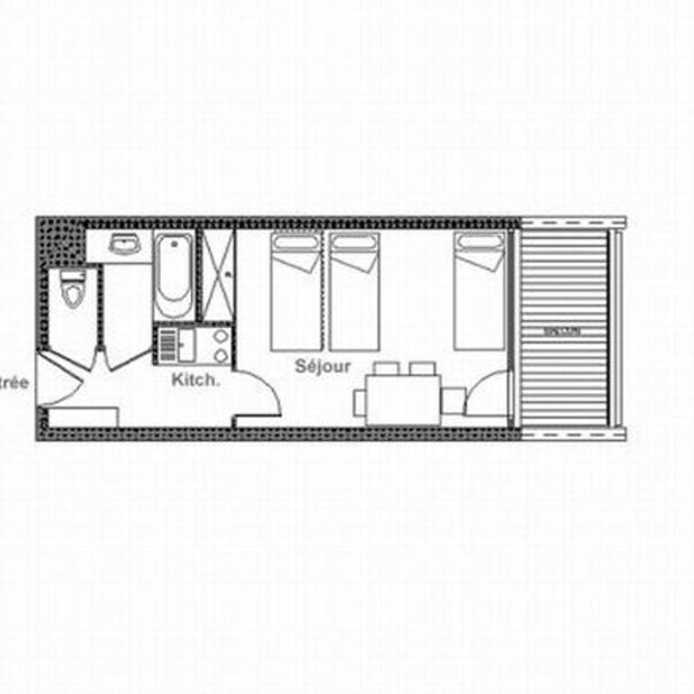 Studio lumineux au centre · Balcon sud · 4 personnes - FR-1-344-1062 - Studio - 13