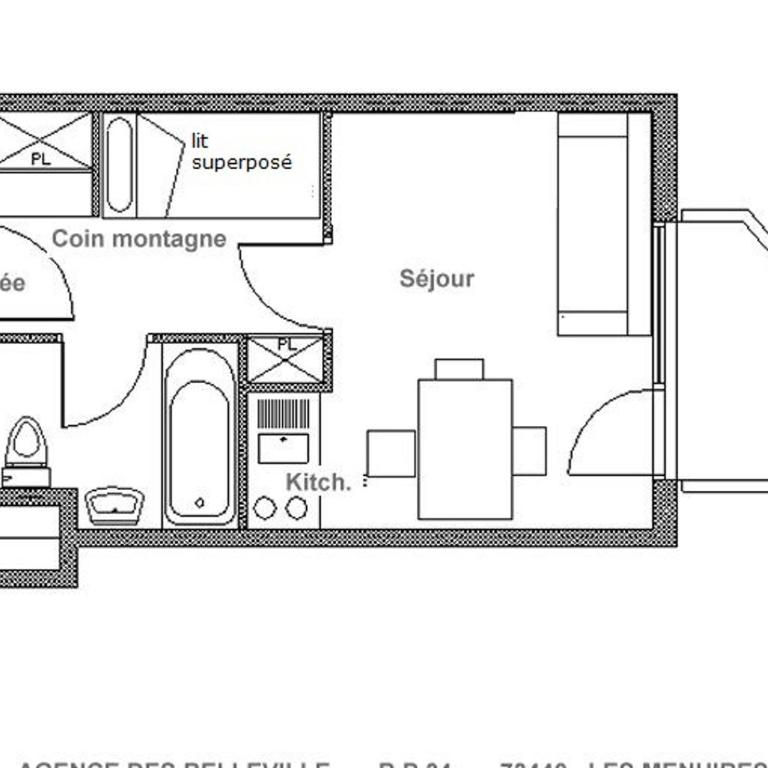 Studio rénové proche des pistes avec balcon - FR-1-344-1063 - Studio - 13