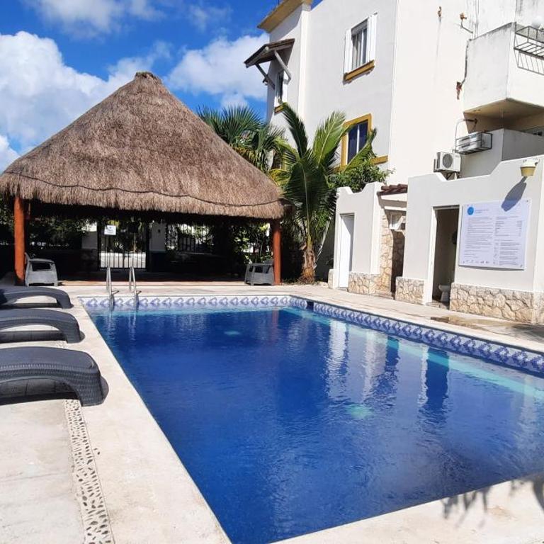 Apartamento en Fraccionamiento Privado 6 personas 5 camas con piscina cerca de la Playa - Two-Bedroom Apartment - 1