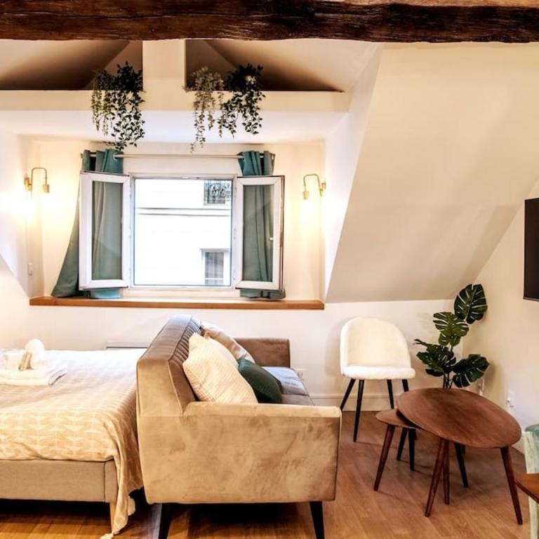 Spacious studio in Paris Hyper Center - Smart TV & WIFI - 4P - Studio - 8