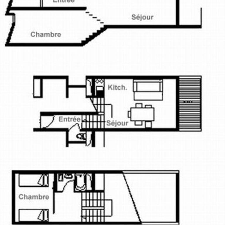 Appartement duplex confortable au pied des pistes avec balcon - Appartamento con 1 Camera da Letto - 15