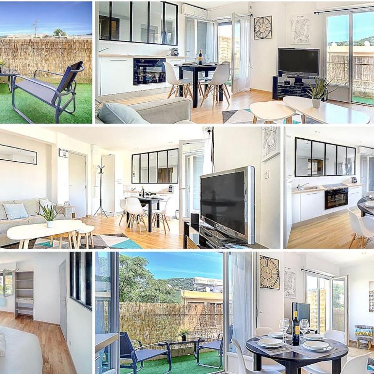 Le Max et Leo - 600m plage - Verrière côte d'Azur - Appartement 1 Chambre - 3