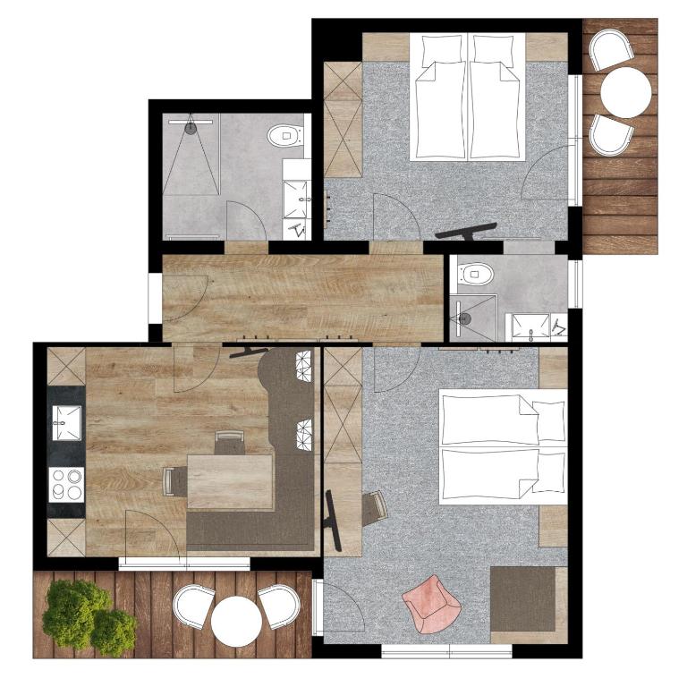 Haus Kreidl - Apartment mit 2 Schlafzimmern - 4