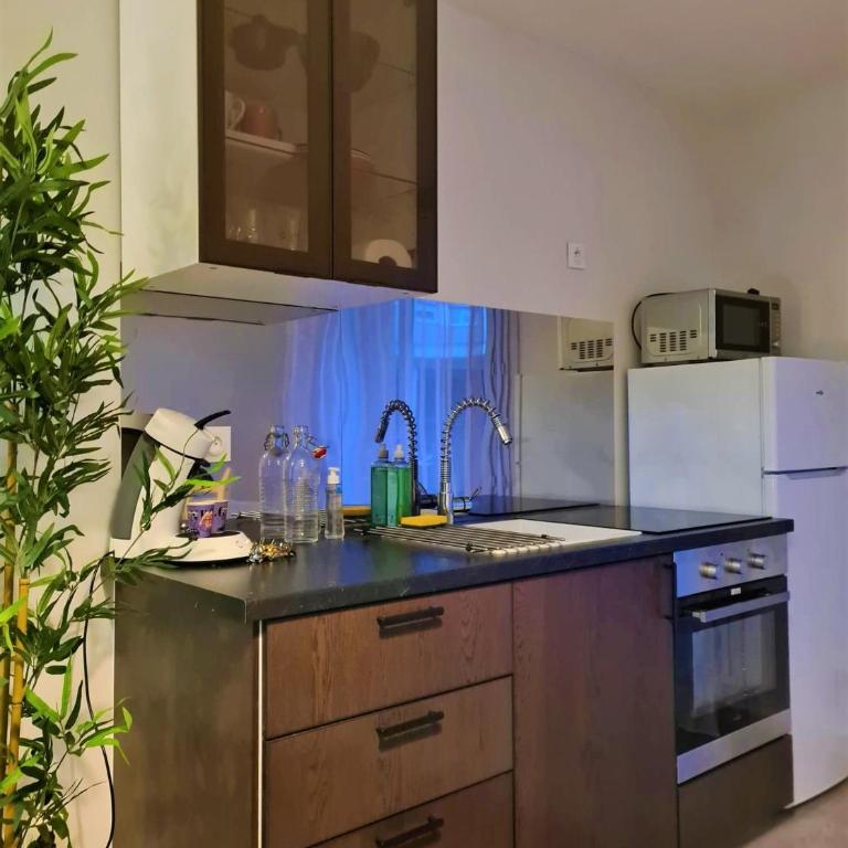 Grand Studio Lyon Villeurbanne Proche Metro - Wifi - One-Bedroom Apartment - 7