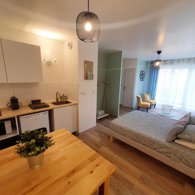 Studio fonctionnel au calme avec garage individuel et balcon - Apartment mit 1 Schlafzimmer - 2