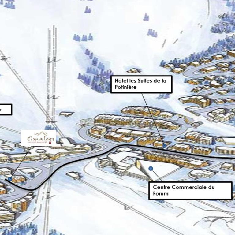 Appartement rénové 3 chambres, Courchevel 1850, avec balcon et parking - FR-1-564-59 - Apartamento (6 adultos) - 13