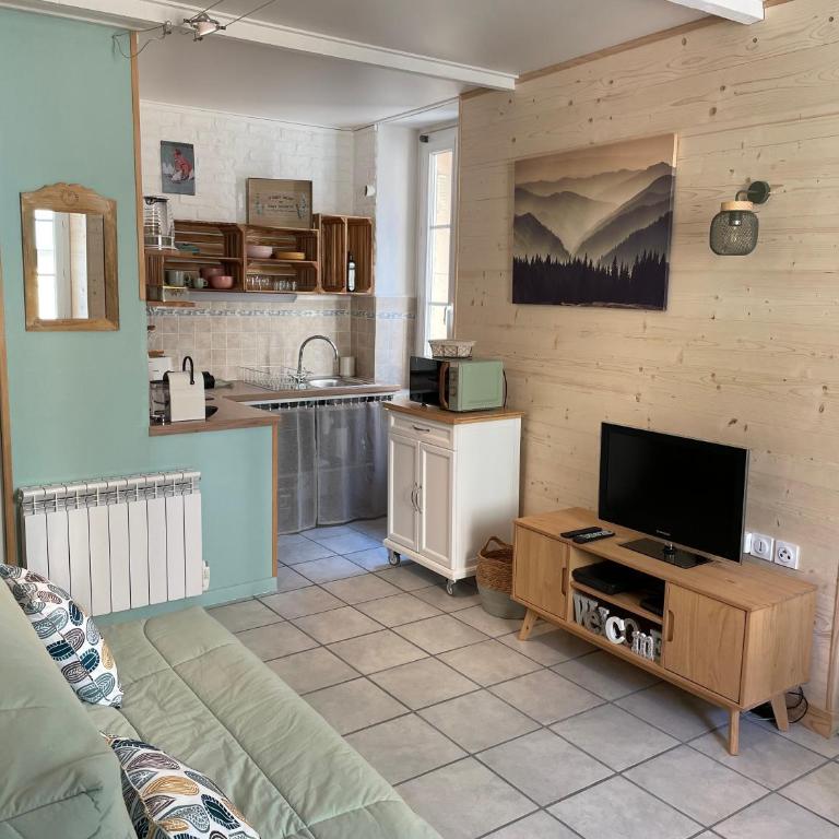 Studio cosy au coeur de Saint Martin Vésubie - Studio avec Canapé-Lit - 1