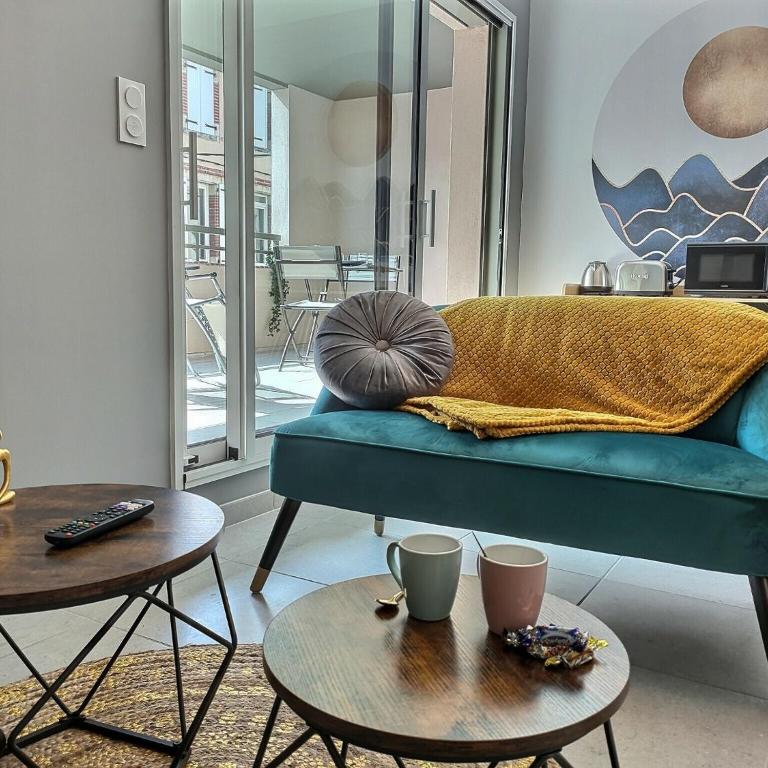 Le Fil d'Or - Terrasse, Box privé, Centre ville - Appartement 1 Chambre - 1