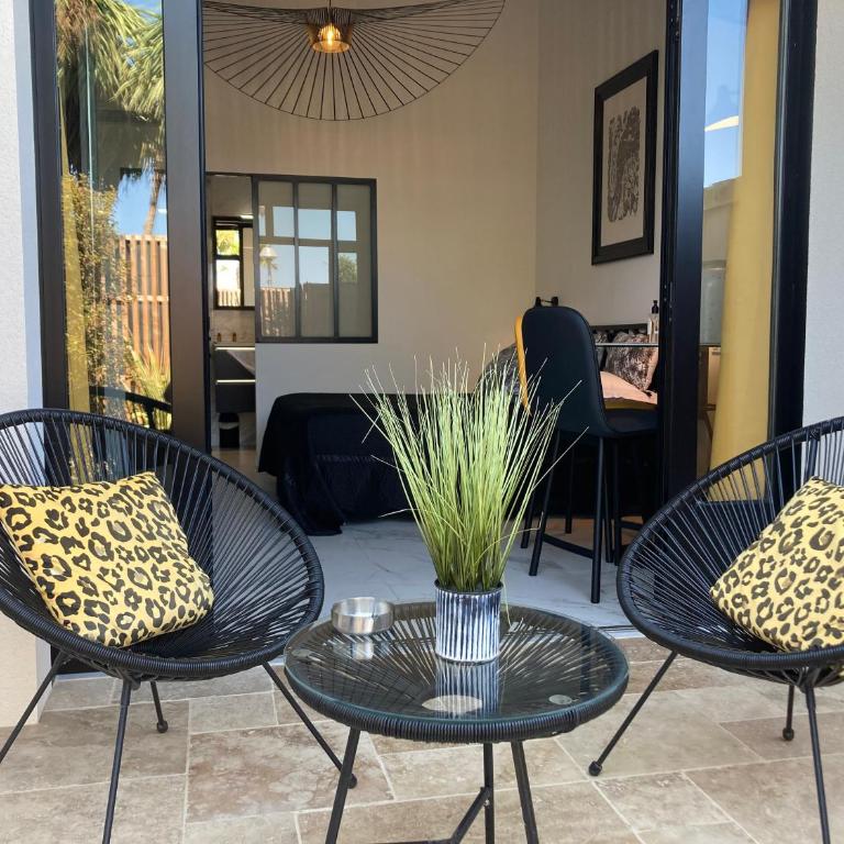 Hôtel particulier - Les lodges du Bassin d'Arcachon- Suites privées haut de gamme- Clim-Parking privé - Suite Lit Queen-Size - 6