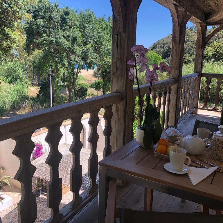 Le Clos des Sept Palmiers - Chambre Double Deluxe avec Terrasse- Vue latérale Mer - 4
