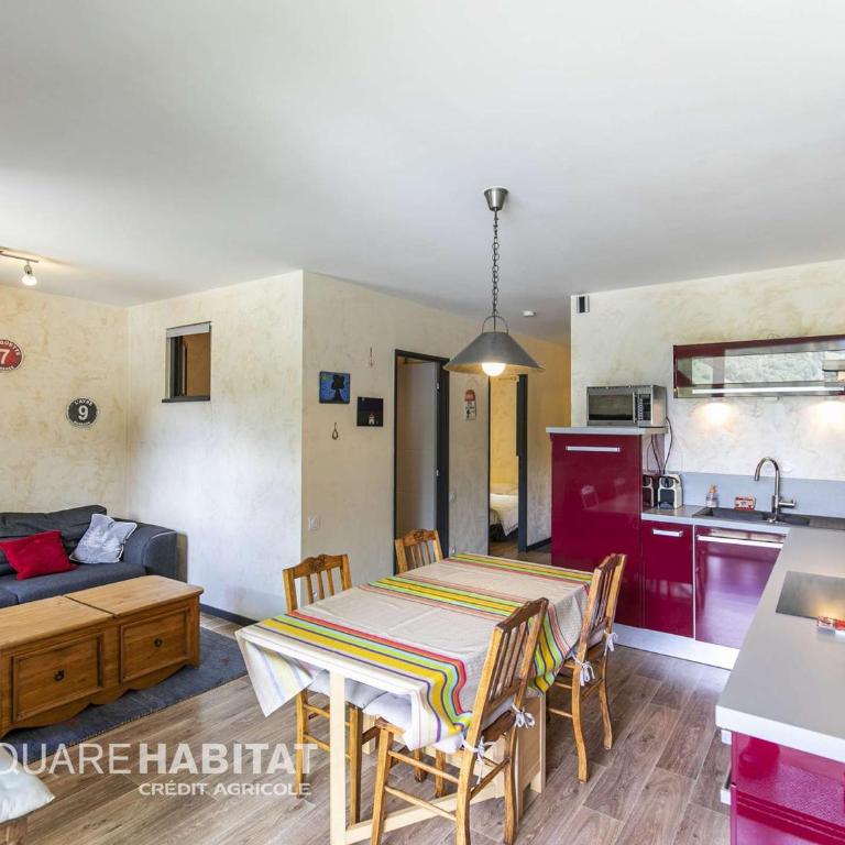 Bel appartement 4 pers, terrasse, parking privé, proche ski et thermes - Apartamento de 1 dormitorio - 10