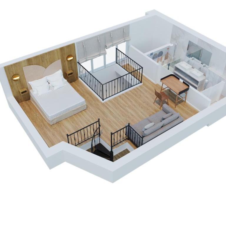 Yuna Blanche - Serviced Apartments - Duplex 3 Chambres au Calme sur Cour - 76 m2 - 13
