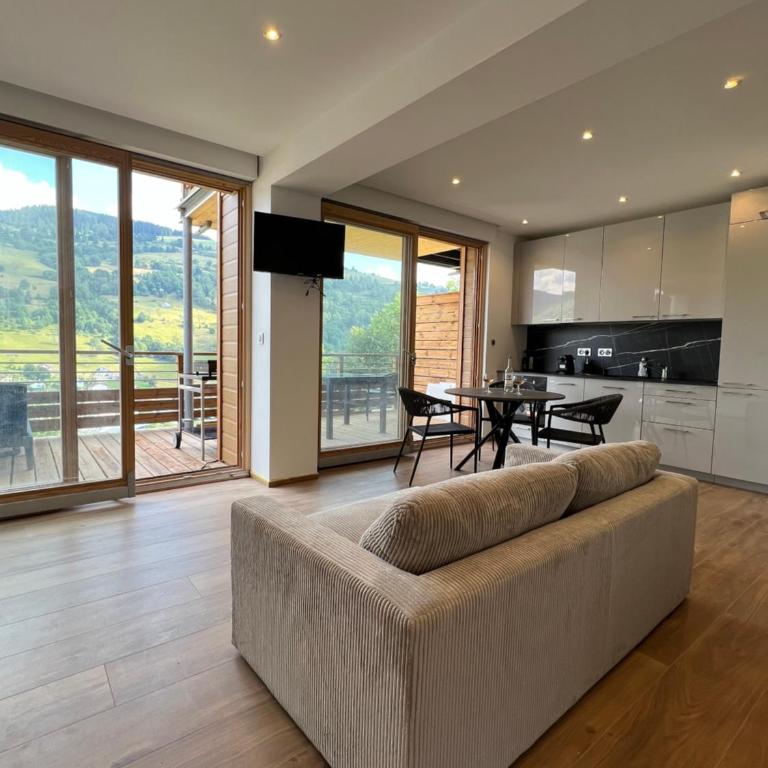 Magnifique appartement classé 4 étoiles avec Sauna et terrasse dans chalet - Appartement avec Vue sur la Montagne - 1