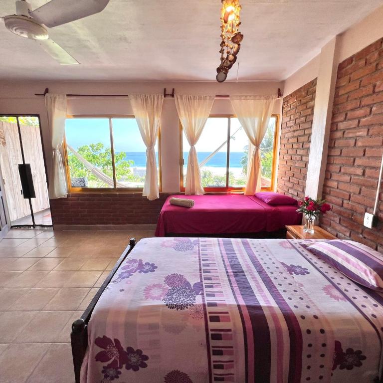 Ananda Guest House Yoga & Meditación - Habitación Cuádruple con vistas al mar - 20