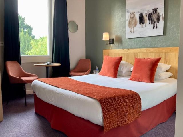 Hôtel Coeur De Loire - Chambre Lit Queen-Size - Vue sur Jardin - 4