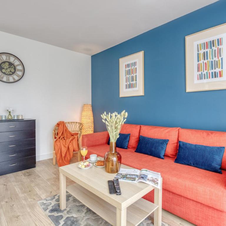 Le bleu, très bien situé 1mn centre commerciale, Disney PARKING GRATUIT - Apartamento de 1 dormitorio - 12