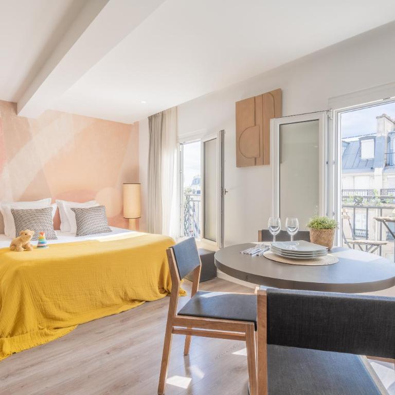 Yuna Les Halles - Serviced Apartments - Appartement 1 Chambre avec Balcon - Vue sur Ville - 38 m² - 1