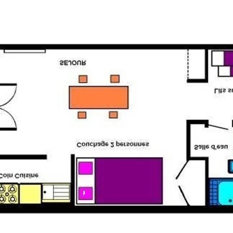 Studio confortable à Vars, 4 couchages, à 100m des pistes, proche commerces, parfait pour vacances - FR-1-330B-195 - Appartamento - 2