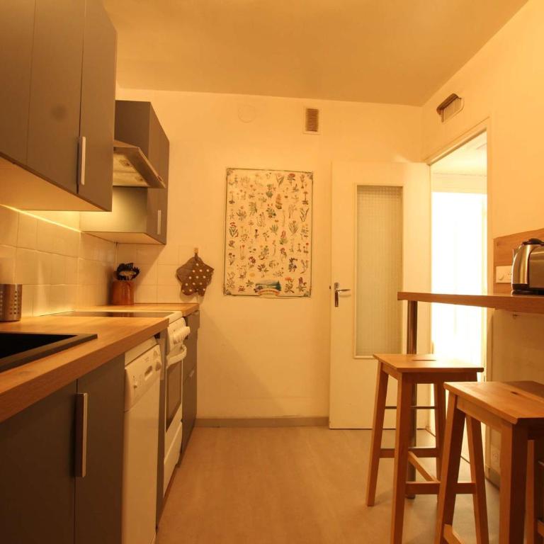 Appartement cosy pour 6 à Chantemerle, Serre-Chevalier. Balcon, parking, casier à ski, 2 étoiles. - Appartement 1 Chambre - 11