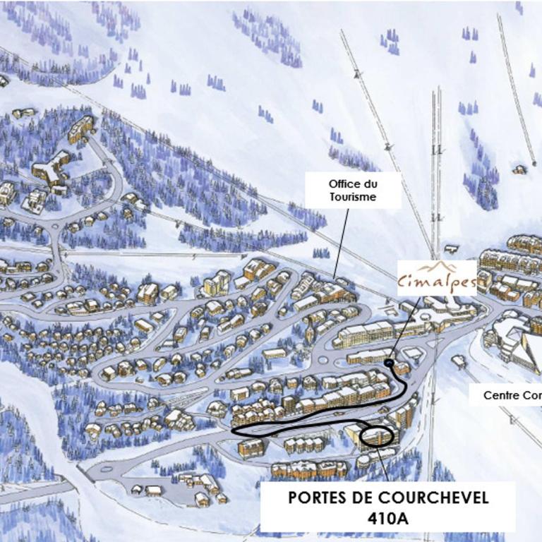 Courchevel 1850 : 4-5 pers, centre, confort - FR-1-564-37 - Apartamento (5 adultos) - 9