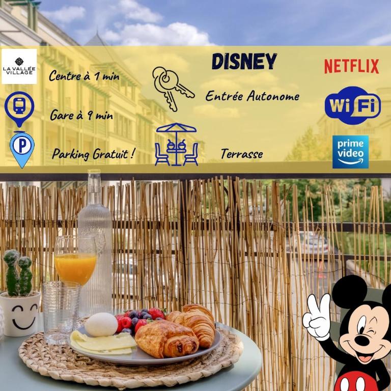 Le bleu, très bien situé 1mn centre commerciale, Disney PARKING GRATUIT - Apartamento de 1 dormitorio - 1