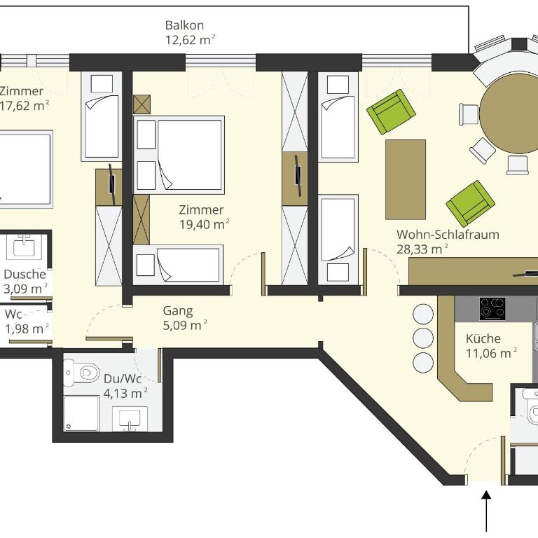 Appartementhaus Sieglinde - Appartamento Deluxe con 2 Camere da Letto - 2