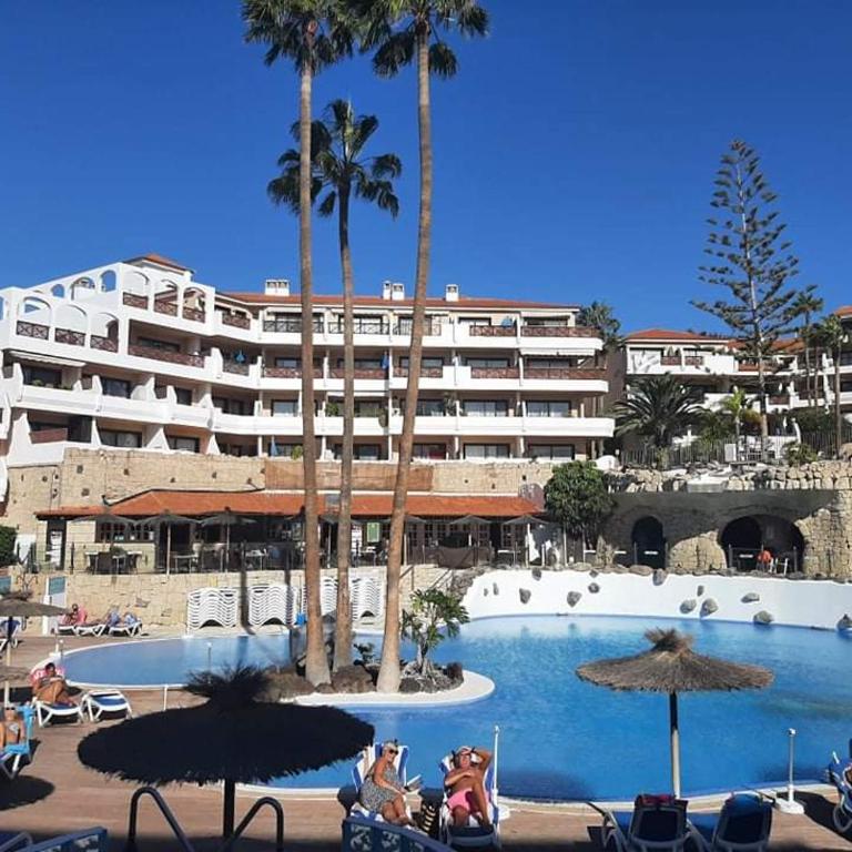 Apartament i basen na Teneryfie, Rayo de Sol ex Parque Albatros - Estudio con terraza - 1