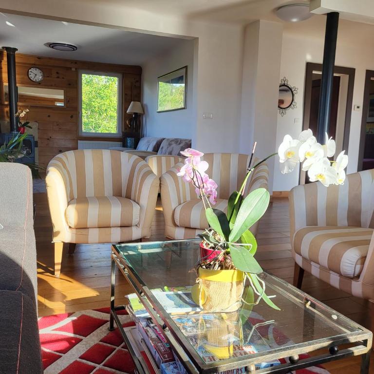 Dans un village savoyard a 1000 m d'altitude bel appartement spacieux de140m2 avec vue magnifique sur la montagne - Appartement avec Vue sur la Montagne - 12