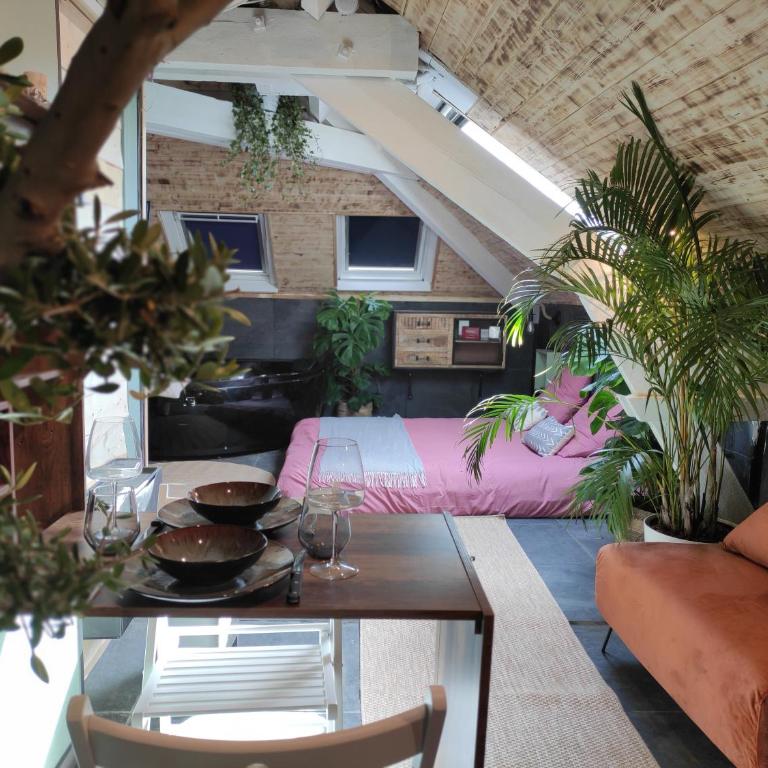 La cachette sous les toits balnéo climatisé - One-Bedroom Apartment - 6