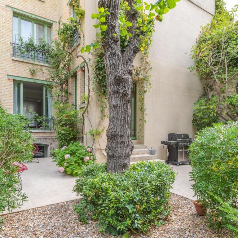 La Villa d'Auteuil, Paris 16 - Chambre Lit Queen-Size - Vue sur Jardin - 1