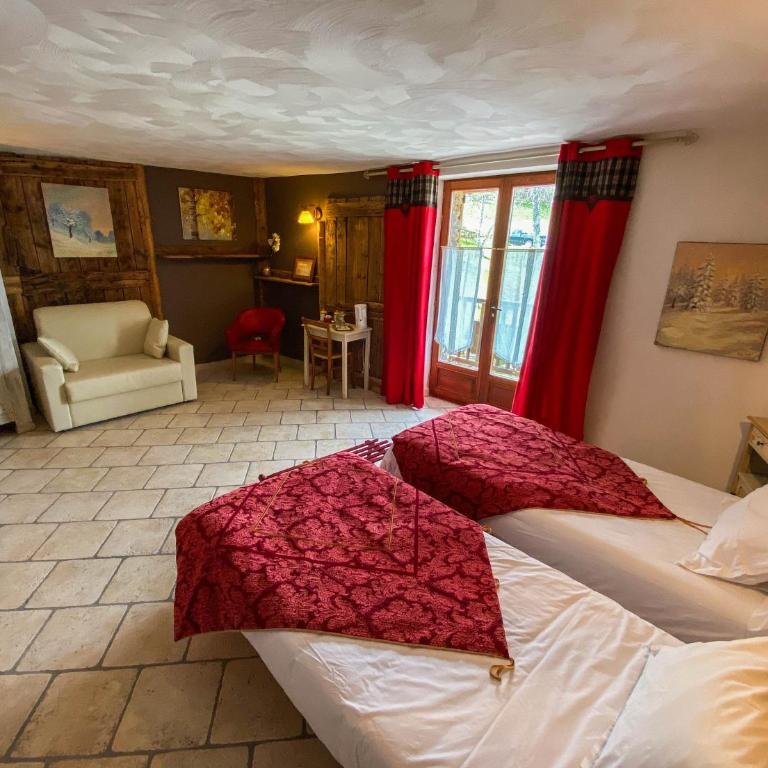 La Fernande - Chambre Double ou Lits Jumeaux - Vue sur Montagnes - 1
