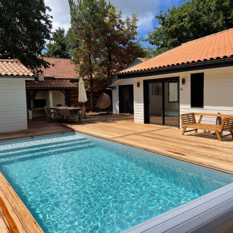 Cap Ferret - Villa Sérénité - piscine, proche Océan et Bassin, classée 4 étoiles Meublé de tourisme - Villa - 1